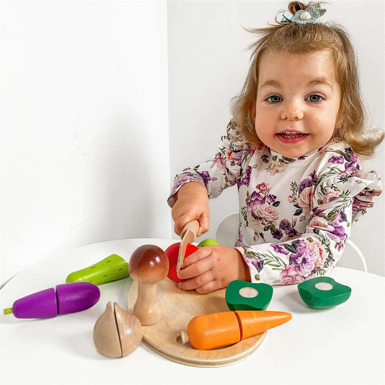 Drewniany Zestaw do Krojenia Warzyw CLASSIC WORLD