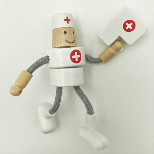 Klocki Konstrukcyjne Ambulans Karetka Samochodzik Dla Dzieci Classic World Drewniany