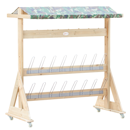 CLASSIC WORLD EDU Drewniany Wieszak Ogrodowy XXL