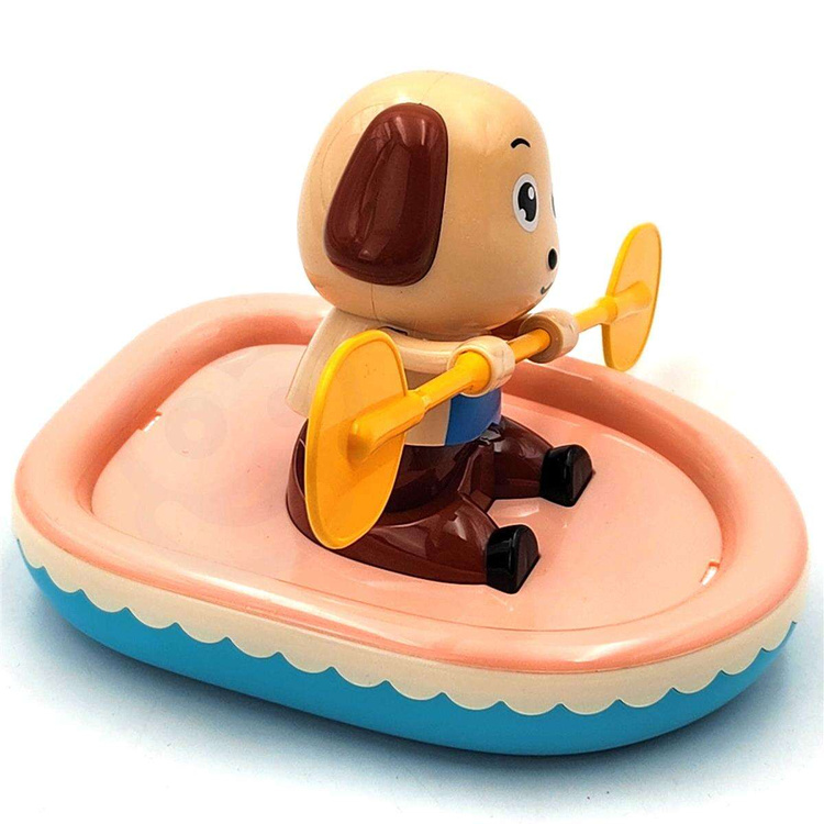WOOPIE Zabawka do Kąpieli Nakręcany Wiosłujący Piesek Ponton
