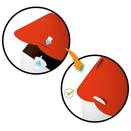 FEBER Duży Domek do Kolorowania z Tektury + Naklejki