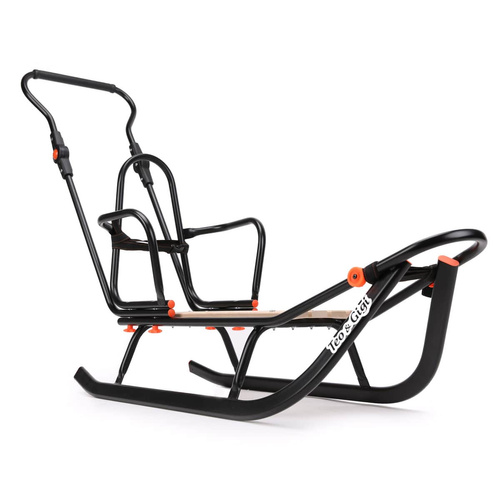 Sanki z pchaczem i oparciem teo&gigi ALL SEASONS z kółkami, podnóżkami i mufką #530