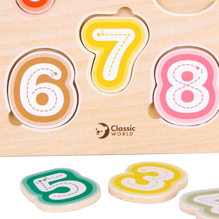 Układanka Cyferki Nauka Cyferek i Liczenia Classic World