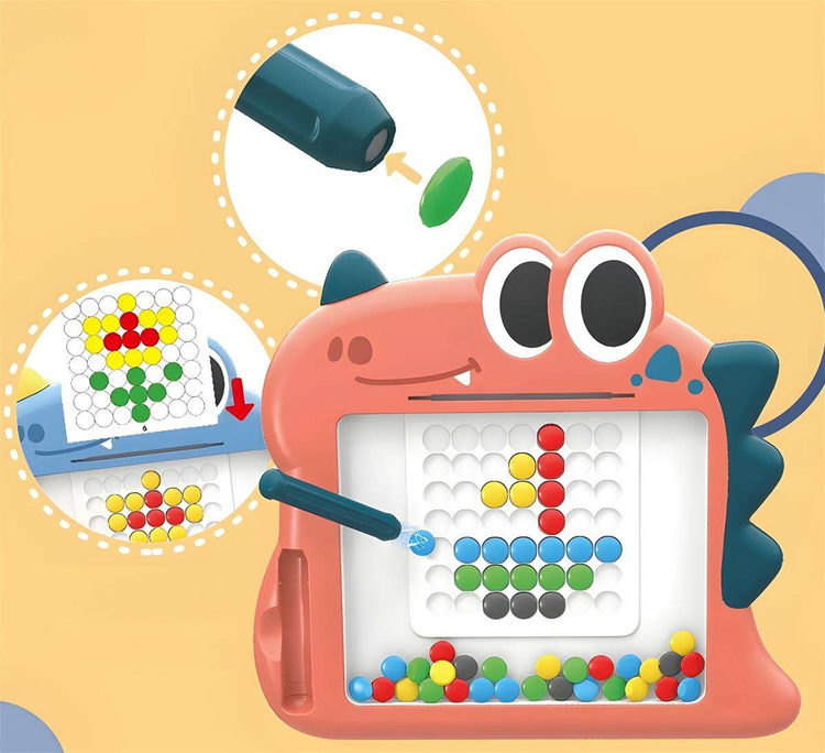 WOOPIE Tablica Magnetyczna dla Dzieci Montessori MagPad Dinozaur