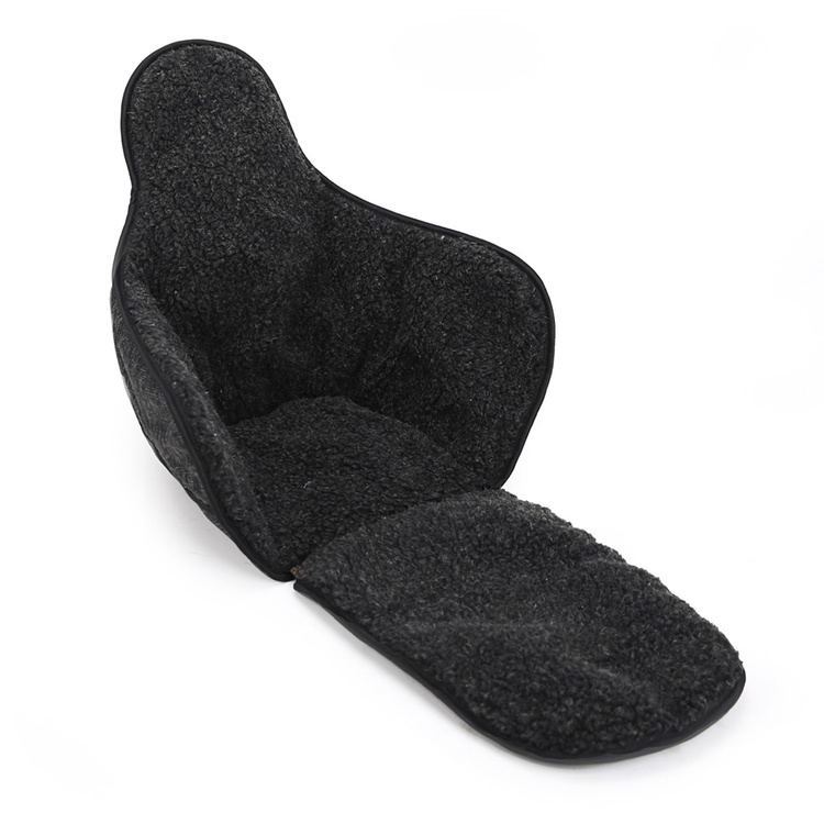 Materacyk ALL SEASONS CZARNY LEN Z CZARNĄ WEŁNĄ