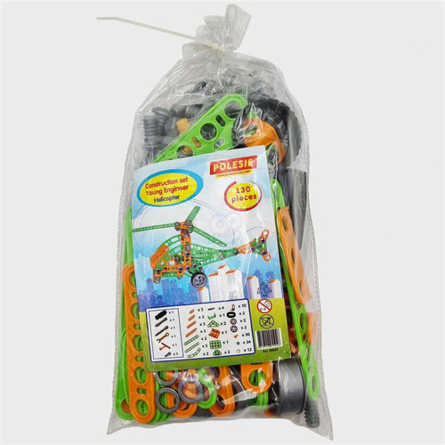 Wader Klocki Konstrukcyjne Mały Wynalazca Helikopter 130 elementów