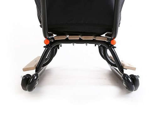 Sanki dziecięce teo&gigi SMART LINE z kółkami, podnóżkami i mufką #807