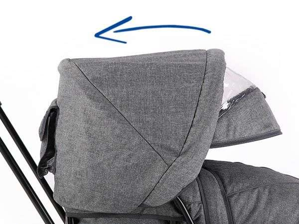 Sanki dziecięce teo&gigi ALL SEASONS z kółkami, podnóżkami i mufką #523