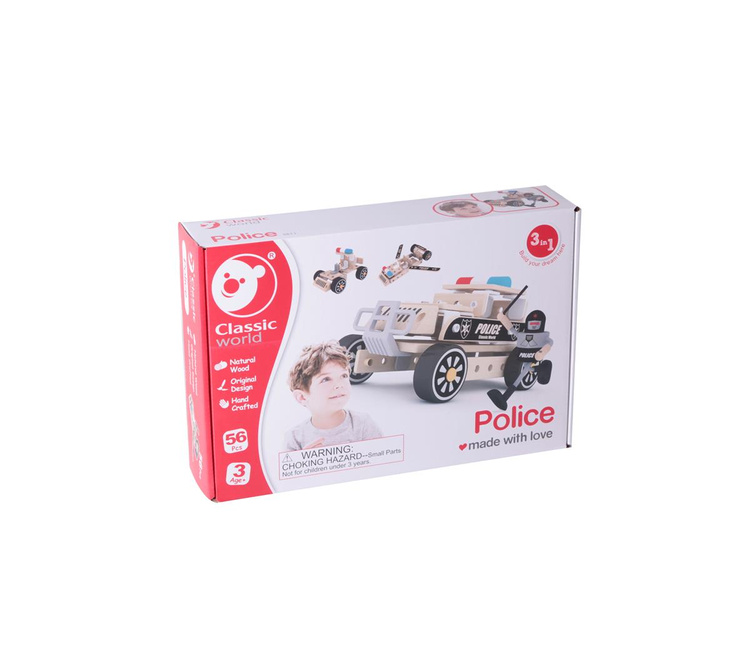 Kreatywny Zestaw Policja 3w1 Classic World