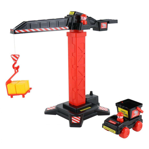 WADER Mammoet Dźwig Żuraw + Auto Ciężarówka 2 Figurki