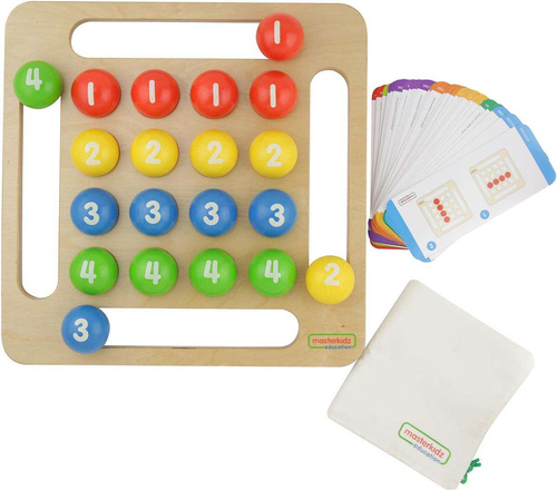 Kolorowe Kulki Drewniana Gra Dla Dzieci Masterkidz