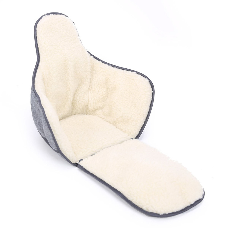 Materacyk ALL SEASONS SZARY LEN Z WEŁNĄ