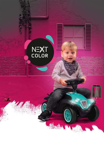 BIG Bobby Car Next Turkusowy Światła LED Klakson Jeździk