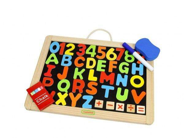 MASTERKIDZ Drewniana Tablica Edukacyjna Dwustronna