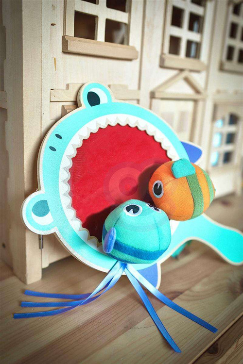 WOOPIE GREEN Gra na Rzepy CATCH BALL Zręcznościowa Paletka + 2 Piłki Rybki