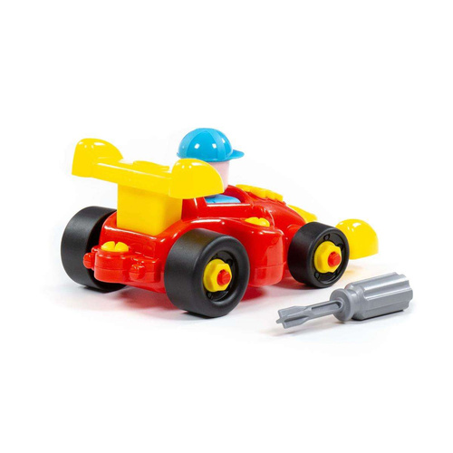 Wader QT Kolorowa Wyścigówka Ze Śrubokrętem 22el.