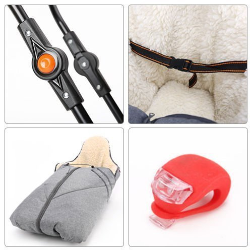 Sanki dziecięce Teo&Gigi All-Seasons z oświetleniem led #502S