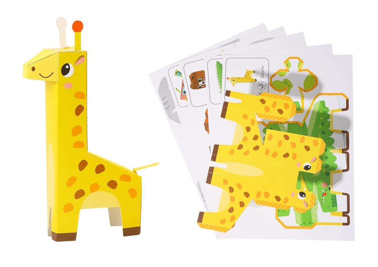 WOOPIE ART&FUN Zestaw Kreatywny Origami 3D Zrób to Sam 10 Zwierzaków