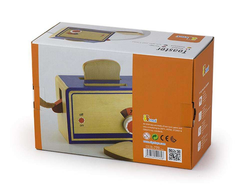 Drewniany Toster Kuchenny Dla Dzieci AGD Grzanki Tosty Viga Toys