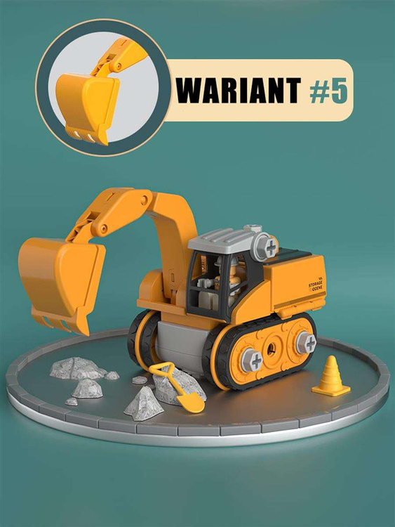 WOOPIE Mega Plac Budowy 5w1 Zestaw XXL do Skręcania DIY