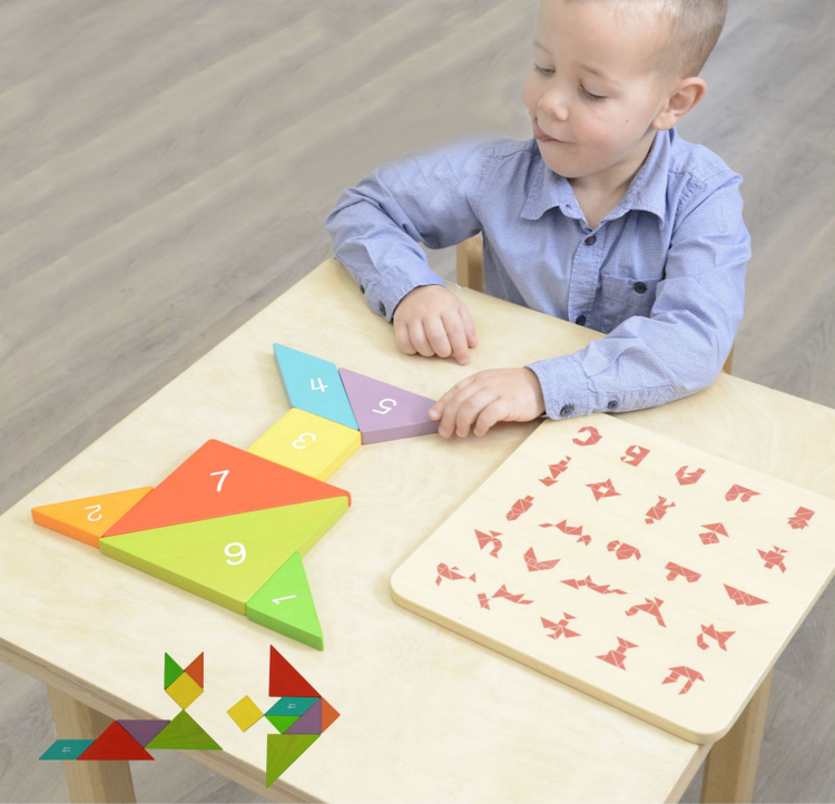 Puzzle Edukacyjne Ukladanka Tangram Liczby Masterkidz