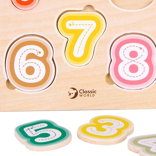 Układanka Cyferki Nauka Cyferek i Liczenia  Classic World