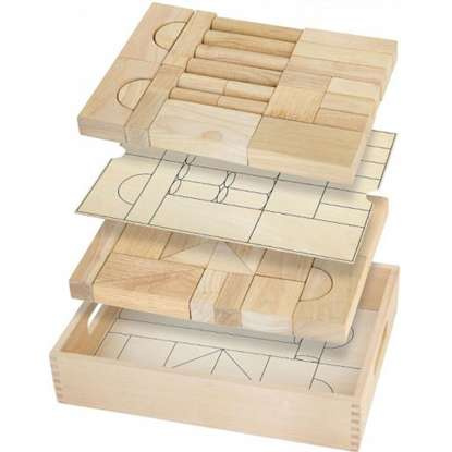 Drewniane klocki Viga Toys 46 elementy