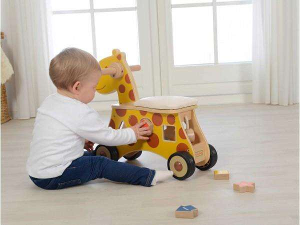 MASTERKIDZ Jeździk Sorter Kształtów Żyrafa