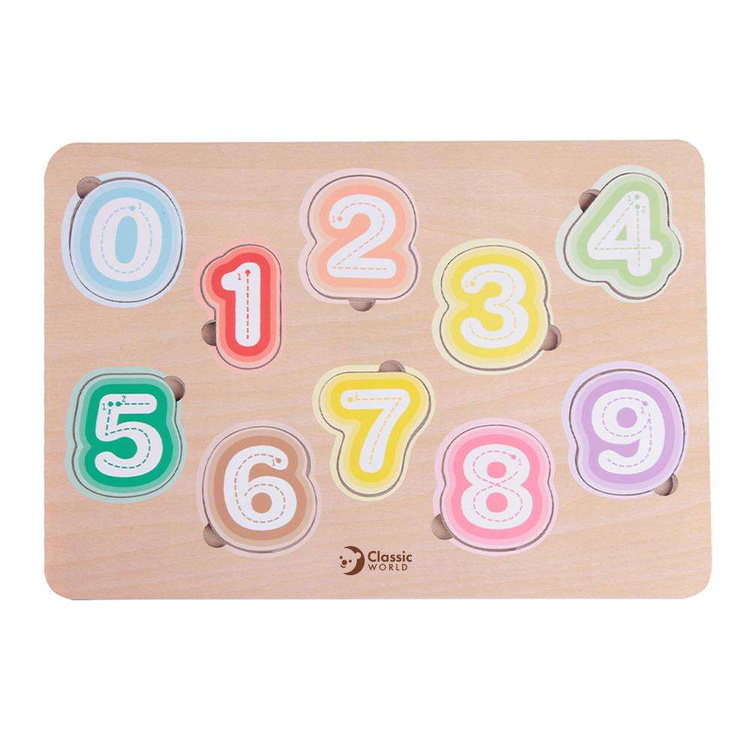 Układanka Cyferki Nauka Cyferek i Liczenia Classic World