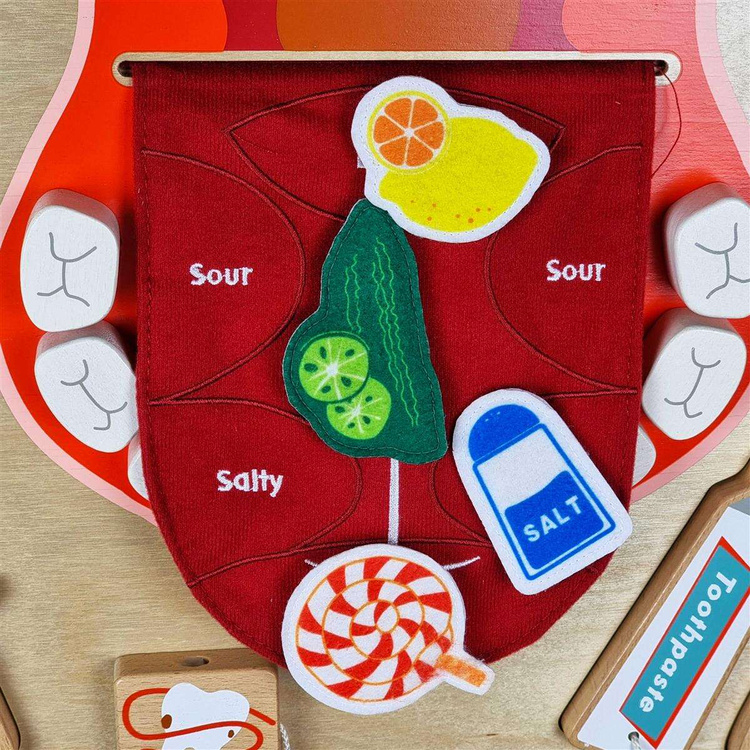 Edukacyjna Tablica Drewniana Masterkidz Higiena Jamy Ustnej