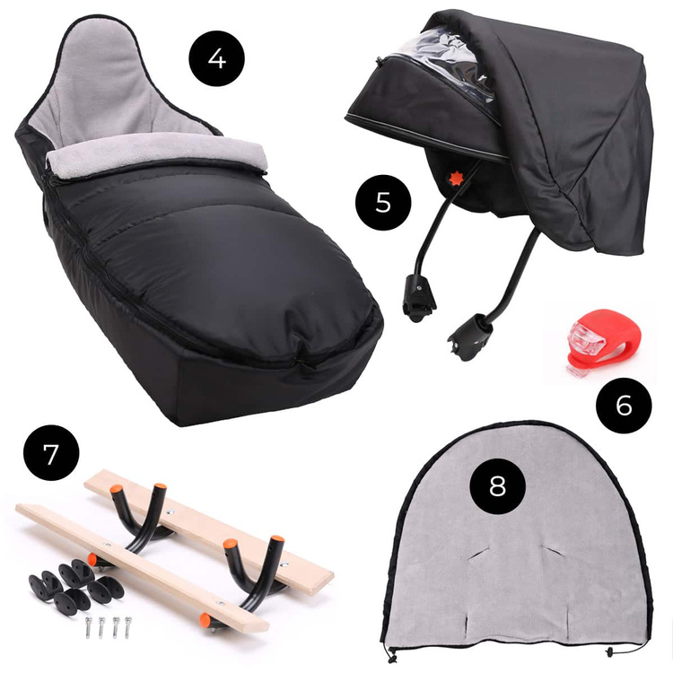 Sanki dla dzieci teo&gigi Smart Line PLUS jasny szary bipolar  #880X