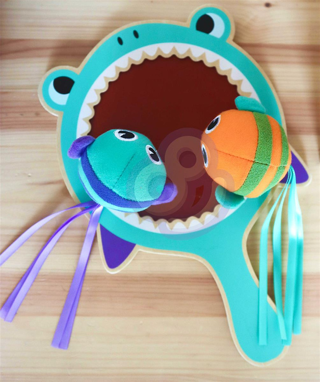 WOOPIE GREEN Gra na Rzepy CATCH BALL Zręcznościowa Paletka + 2 Piłki Rybki