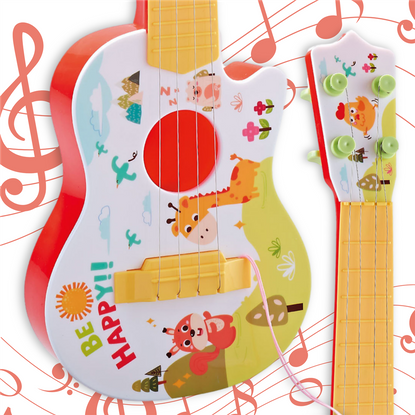 WOOPIE Gitara Akustyczna dla Dzieci Czerwona 43 cm