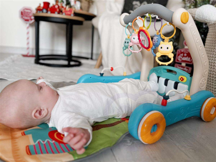 WOOPIE BABY Mata z Pałąkiem Pchacz 2w1 Pianinko