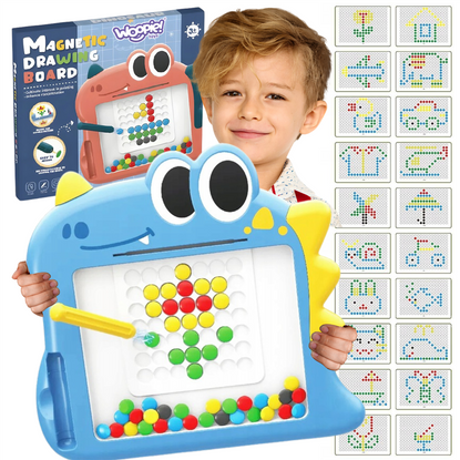 WOOPIE Tablica Magnetyczna dla Dzieci Montessori MagPad Dinozaur