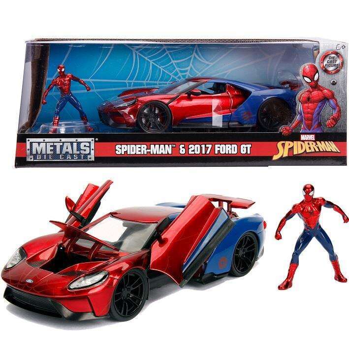 JADA Marvel Spiderman Samochód Ford GT 1:24 2017