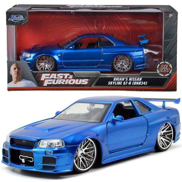 JADA Szybcy i Wściekli Brian's Nissan Skyline GT-R 1:24 Samochód