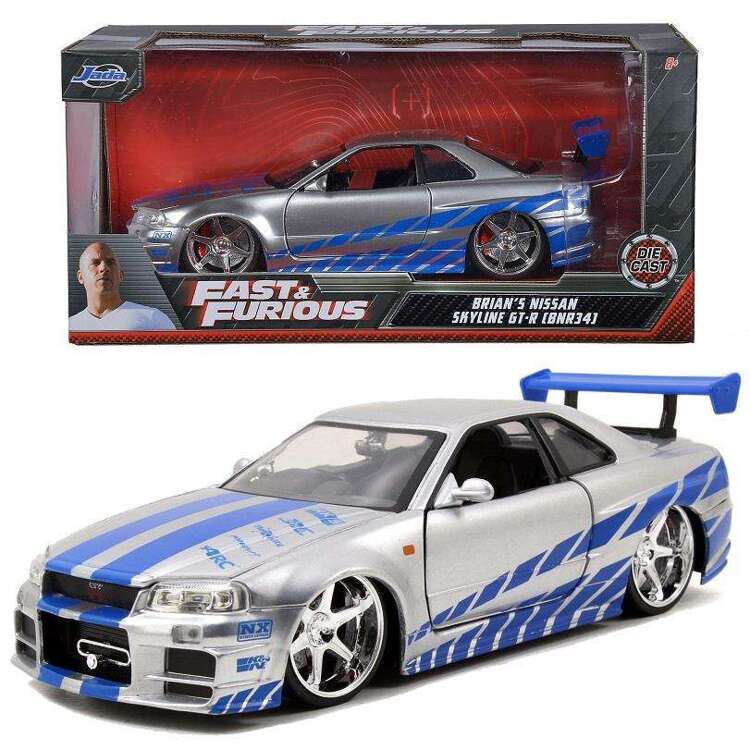 JADA Szybcy i Wściekli Brian's Nissan Skyline GTR 1:24 Samochód