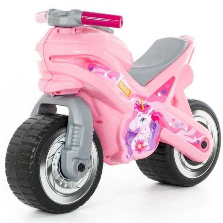 Wader QT Jeździk Jednorożec Motorek Biegowy MX Różowy Unicorn