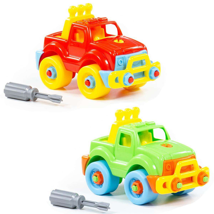 Wader QT Kolorowy Samochód Jeep Ze Śrubokrętem